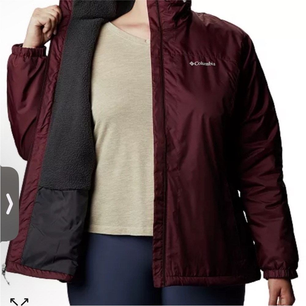 🆕 Columbia Women's Switchback Sherpa-Lined Waterproof Jacket - XL - Picture 4 of 5
